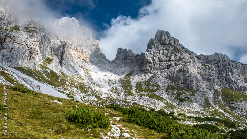 September misty day in the italian alps September misty day in the italian alps