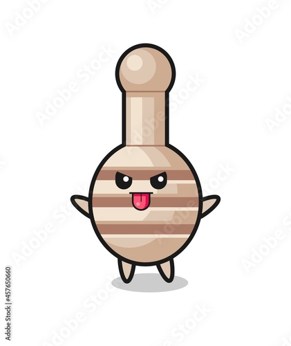 naughty honey dipper character in mocking pose