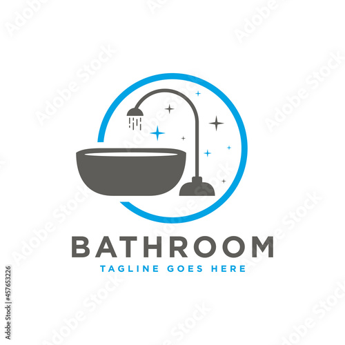 bathroom inspiration illustration logo design