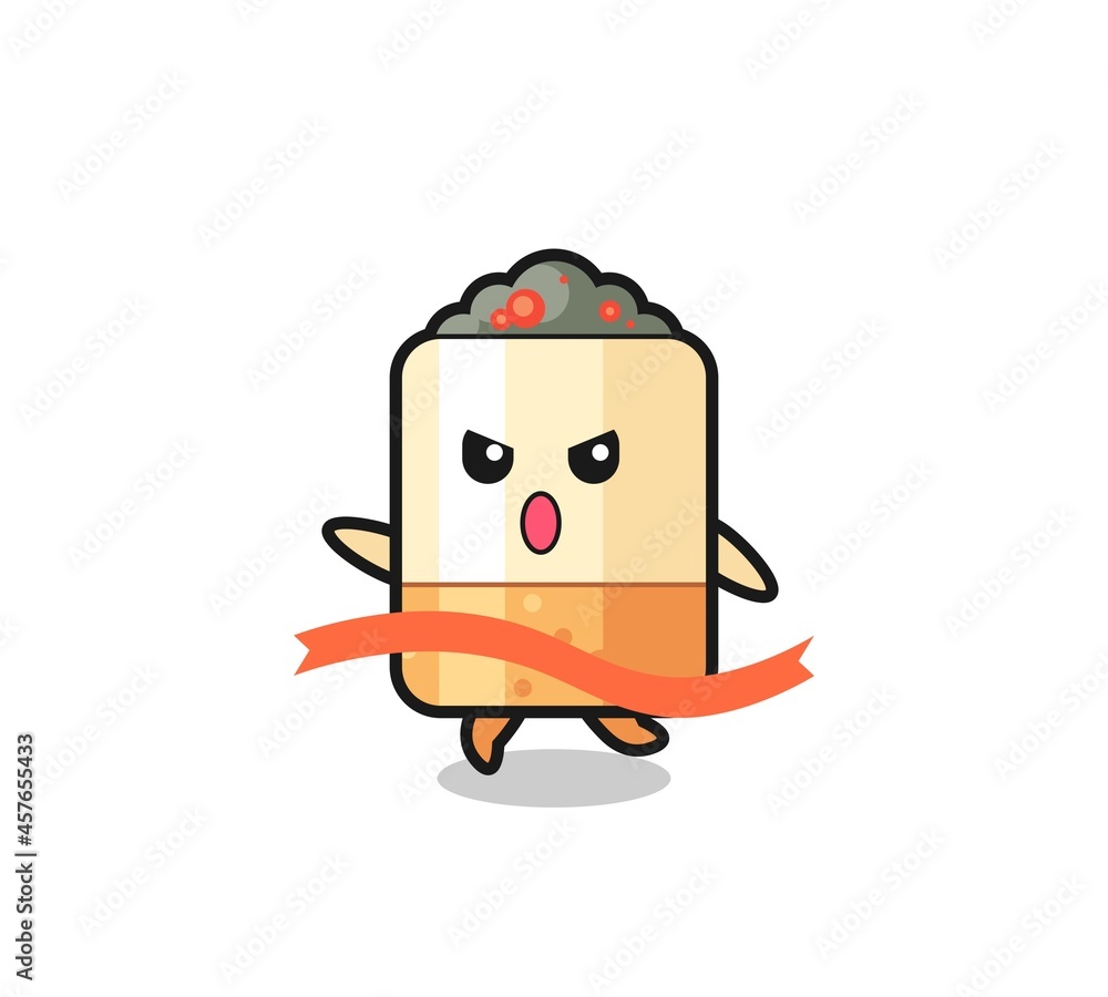 cute cigarette illustration is reaching the finish cute cigarette illustration is reaching the finish