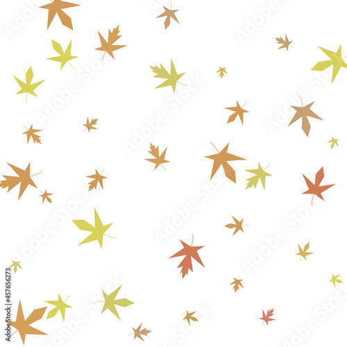 Autumn maple confetti. Simple autumn background