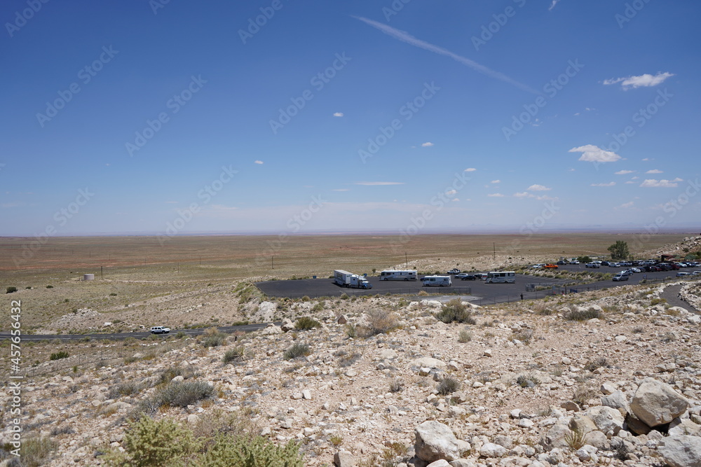 アリゾナ州メテオクレーターから見た風景