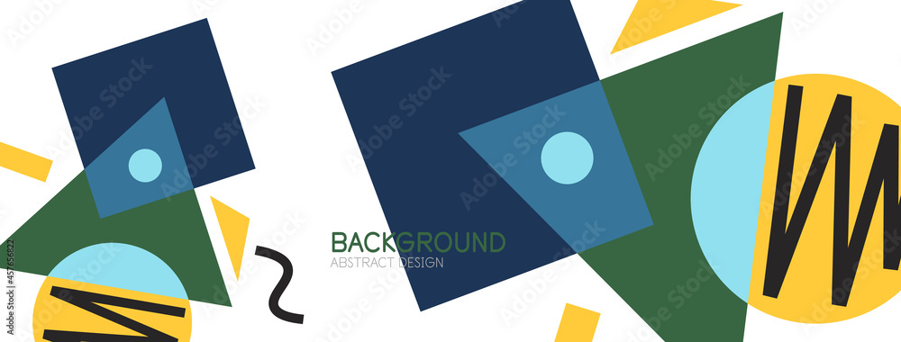 Abstract background. Blocks, lines, triangles, circles composition. Techno or business concept for wallpaper, banner, background, landing page Abstract background. Blocks, lines, triangles, circles composition. Techno or business concept for wallpaper, banner, background, landing page