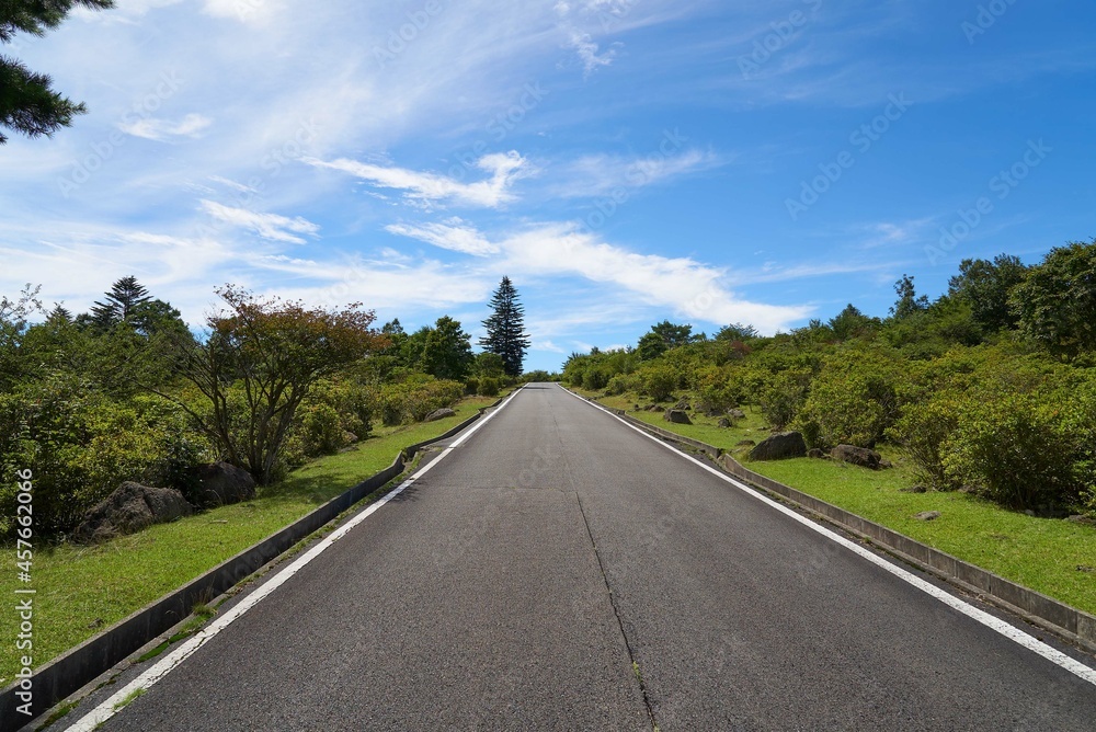 Fototapeta premium 八方道路 栃木県