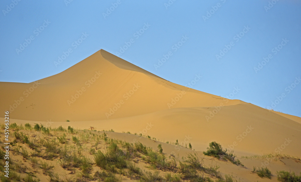 The largest sand dune in Europe (Russia, Dagestan Republic, Sarykoum barkhan)
