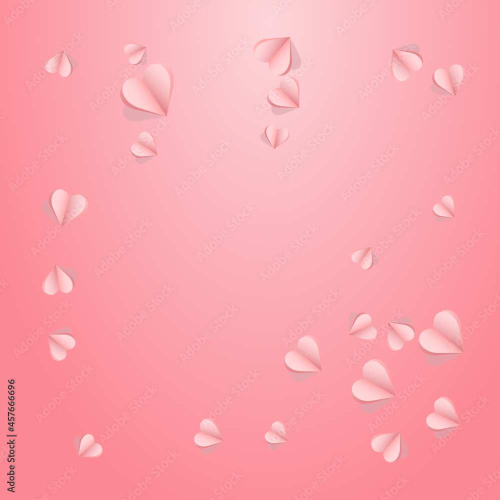 Pink Hearts Vector Pink Backgound. Cut Papercut Pink Hearts Vector Pink Backgound. Cut Papercut