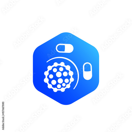 drug resistance, antibiotic resistant icon