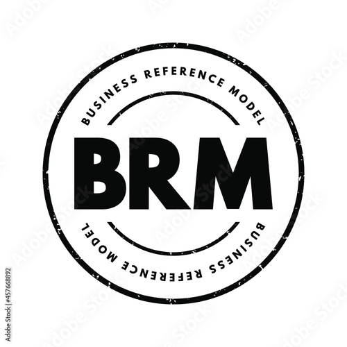 BRM - Business Reference Model acronym, business concept background