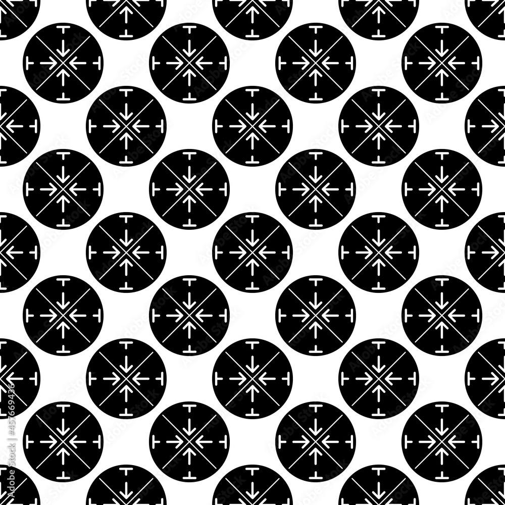 Circular crosshair pattern seamless background texture repeat wallpaper geometric vector