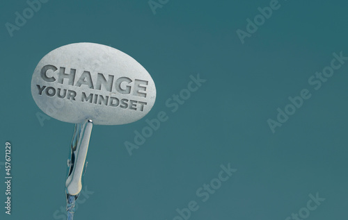 Mindset Concept. Old mindset new mindset. New mindset new result.