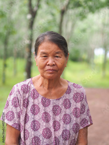 Portrait of elderly senior grandmother asian woman.