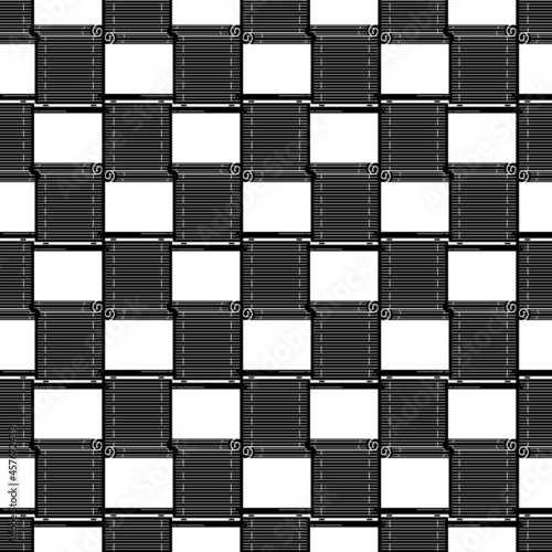 Wood roller jalousie pattern seamless background texture repeat wallpaper geometric vector