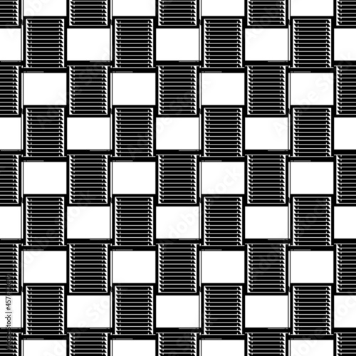Metal louvers pattern seamless background texture repeat wallpaper geometric vector