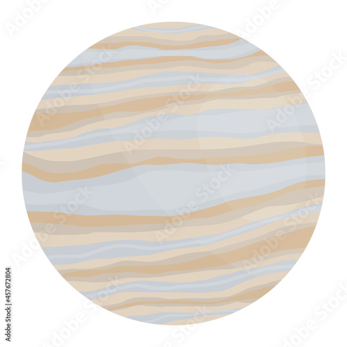 jupiter planet for space color illustration