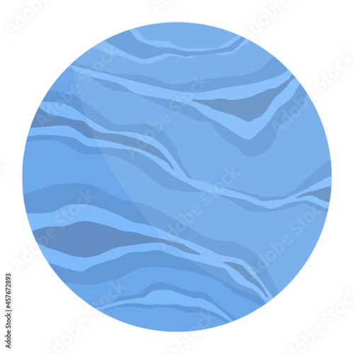 neptune planet for space color illustration