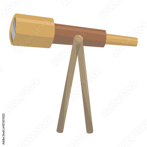 telescope for space color illustration