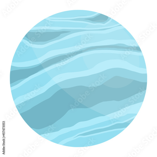 uranus planet for space color illustration