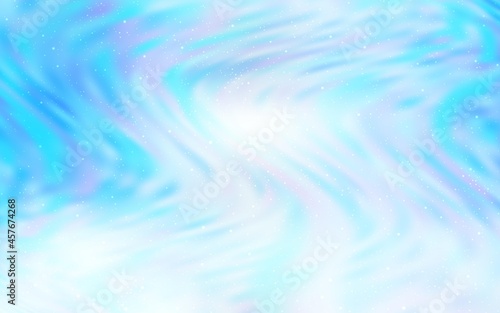 Light BLUE vector texture with milky way stars.