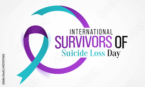 International Survivors of Suicide loss day is observed every year in November, it is a day when people affected by suicide loss gather around the world at events in their local communities. Vector