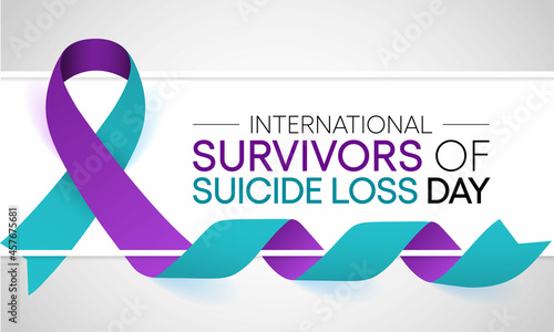 International Survivors of Suicide loss day is observed every year in November, it is a day when people affected by suicide loss gather around the world at events in their local communities. Vector