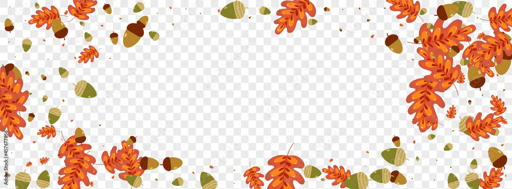 Golden Leaves Background Transparent Vector. Foliage Elm Texture. Yellow Leaf. Pattern Frame. Gold Acorn Object. Golden Leaves Background Transparent Vector. Foliage Elm Texture. Yellow Leaf. Pattern Frame. Gold Acorn Object.