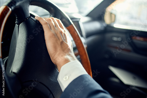 businessmen official passenger driver road service © SHOTPRIME STUDIO