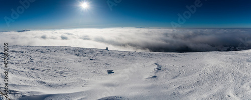 
A view of the winter Bieszczady Mountains in the Tarnica Nest, the Bieszczady Mountains photo