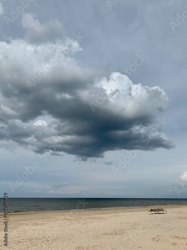 clouds over the sea