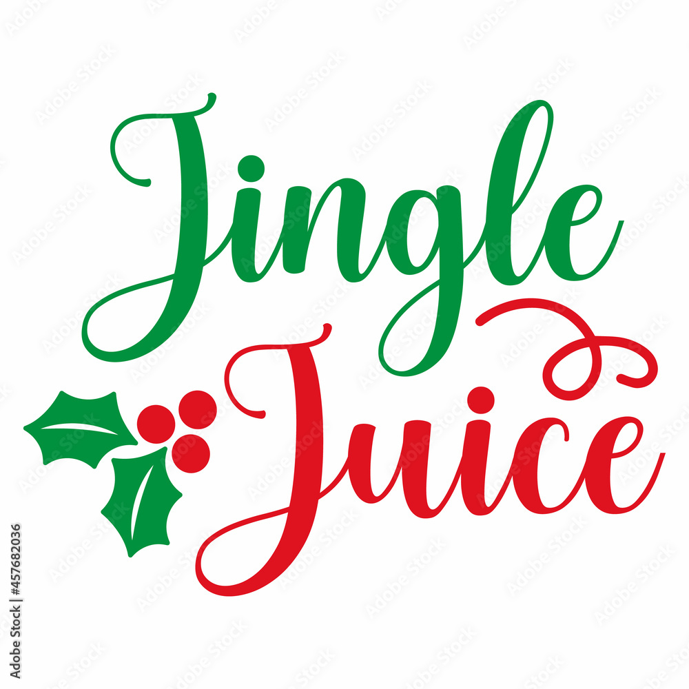 Jingle Juice SVG Design | Merry Christmas Lettering | Christmas SVG Cut