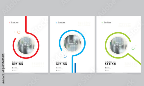 Cover design for annual report and business catalog, magazine, flyer or booklet. Brochure template layout. A4 cover vector EPS-10