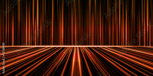abstract light lines glowing meteor technology background 3D illustration