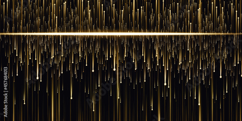 abstract light lines glowing meteor technology background 3D illustration