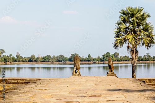 landscape of Srah Srang lake in Angkor, Cambodia	
 photo