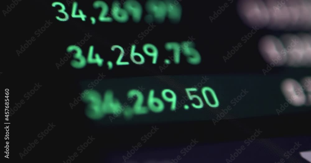 4K Video Close up stock trading traffic board on digital screen. Concept for financial investment and stock market. 4K Video Close up stock trading traffic board on digital screen. Concept for financial investment and stock market.