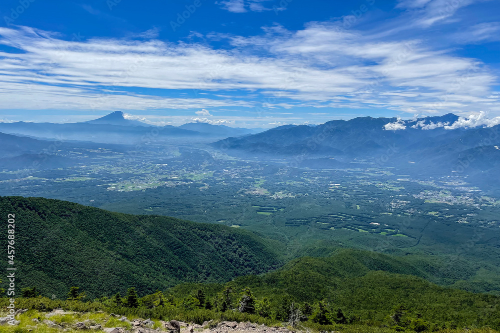 Yamanashi Prefecture, Japan - 八ヶ岳 編笠山からの眺め
