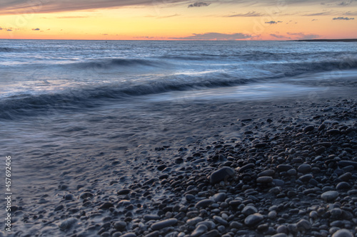 Dusk on the Black Sea coast of Georgia