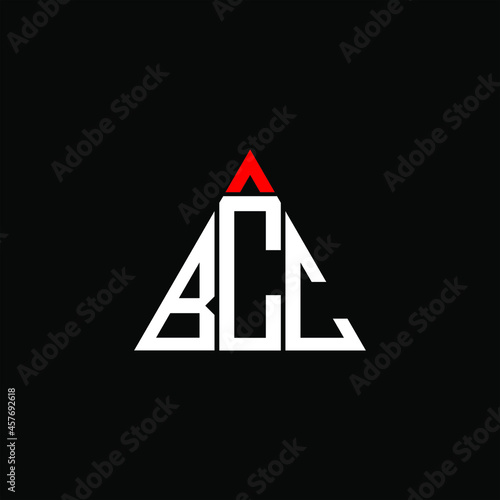 BCC letter logo creative design. BCC unique design
 photo