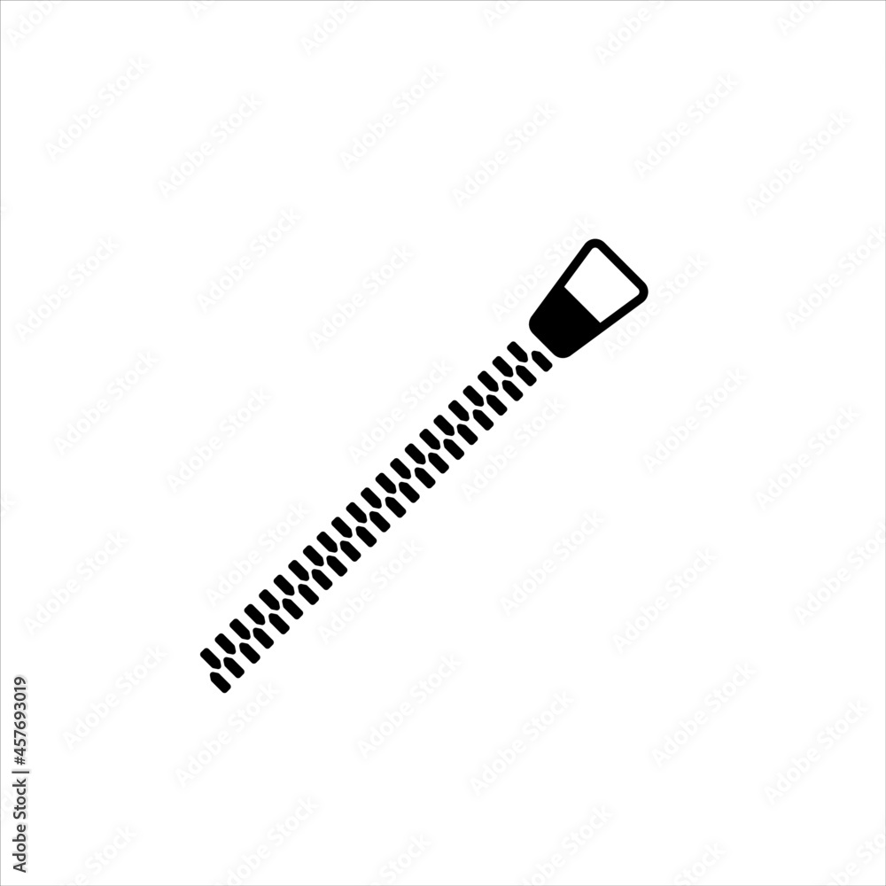 zipper minimalist flat logo icon 