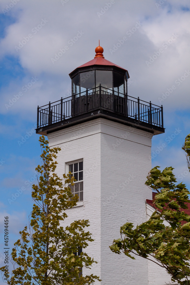 Sand Point Lighthouse Along Lake Michigan Sand Point Lighthouse Along Lake Michigan