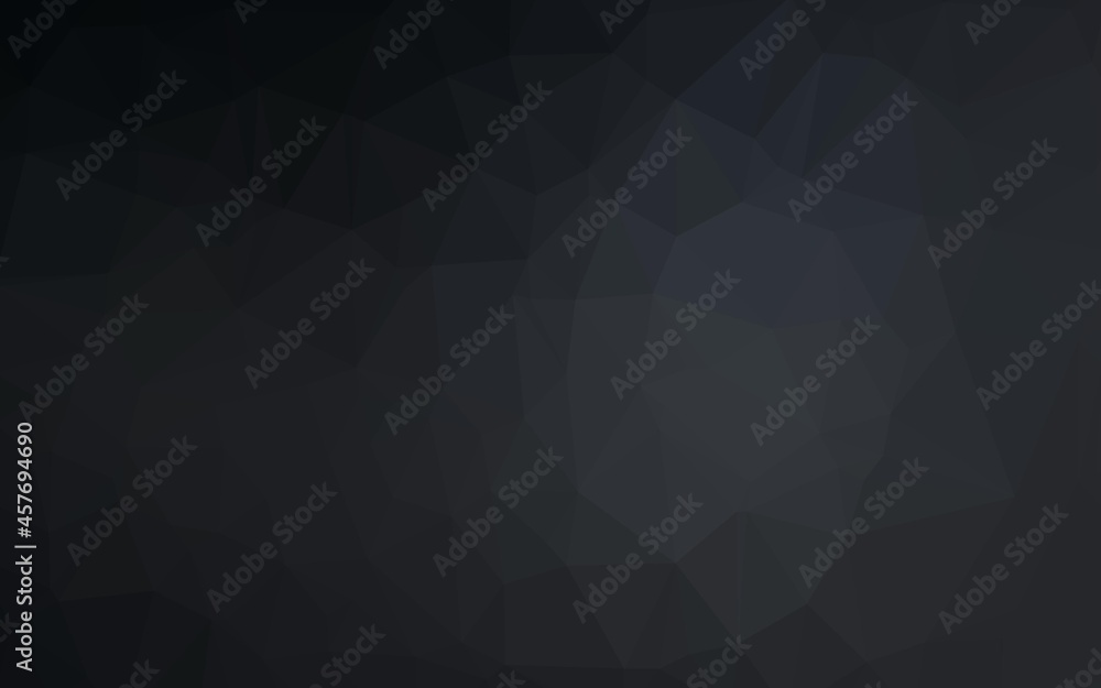 Dark Black vector abstract polygonal cover. Dark Black vector abstract polygonal cover.