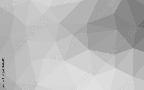 Light Silver, Gray vector hexagon mosaic template.