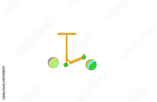 Kick scooter
ball