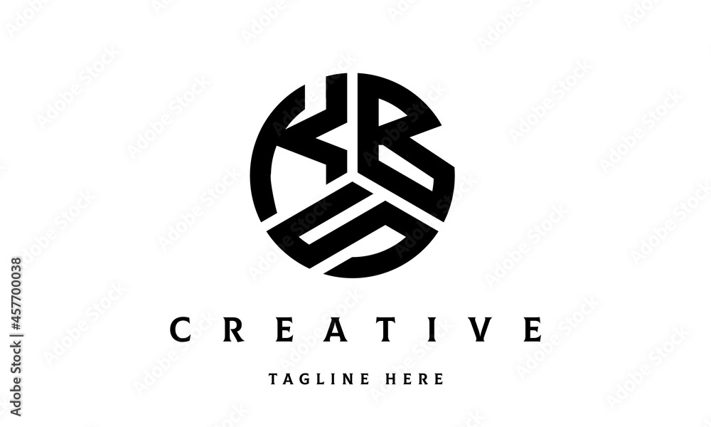 KBS creative circle three letter logo KBS creative circle three letter logo