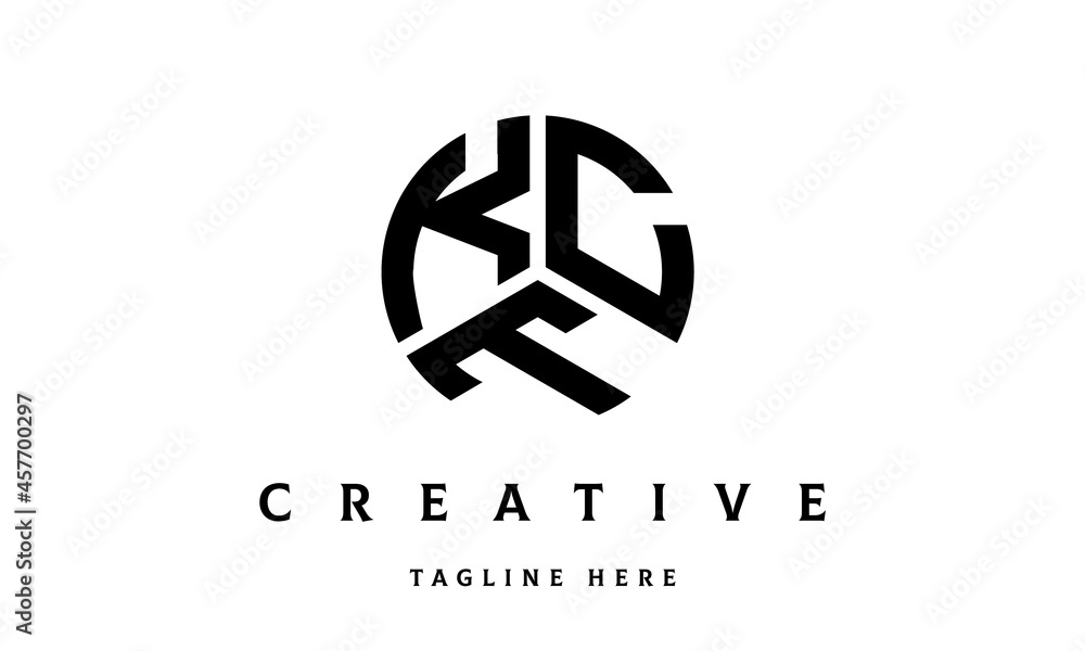 KCT creative circle three letter logo KCT creative circle three letter logo