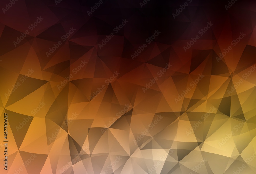 Dark Orange vector pattern with polygonal style. Dark Orange vector pattern with polygonal style.
