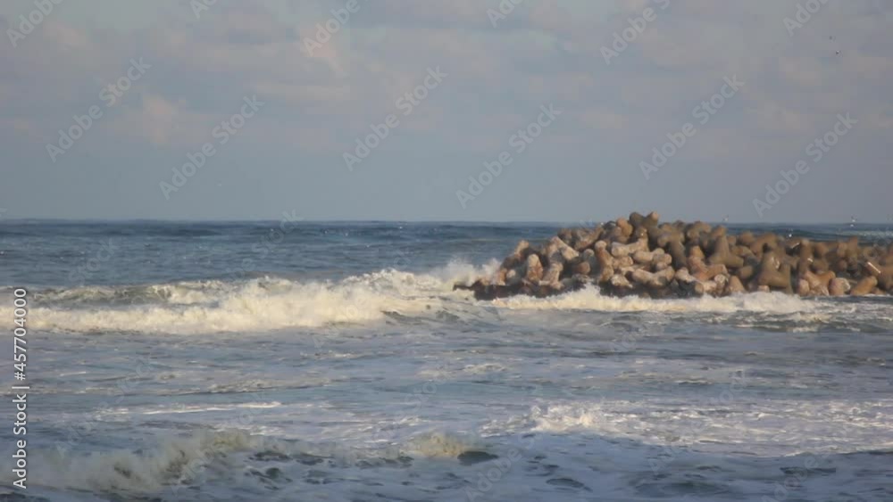 Powerful Sea waves at Gangwondo, South Korea Powerful Sea waves at Gangwondo, South Korea