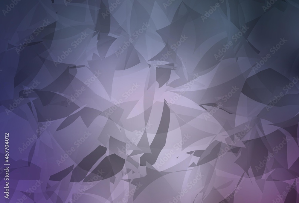 Obraz premium Light Purple vector pattern with random polygonals.