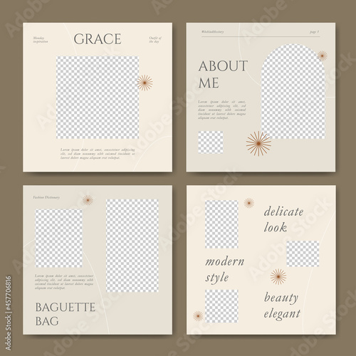 fashion blogger elegant minimalist template