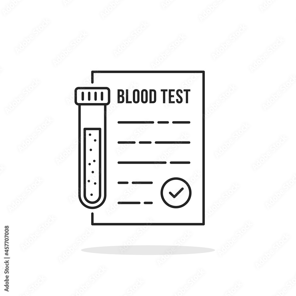 thin line blood test like simple medical report thin line blood test like simple medical report