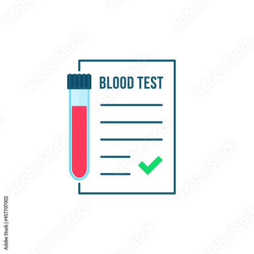 simple linear blood test like medical report